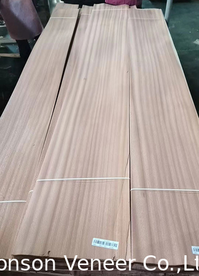 1MM الأثاث Sapele الخشب القشرة Sapelli لوحة قطع مسطحة الدرجة AA
