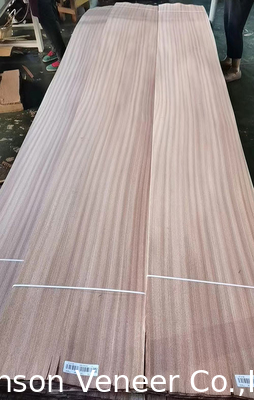 1MM الأثاث Sapele الخشب القشرة Sapelli لوحة قطع مسطحة الدرجة AA