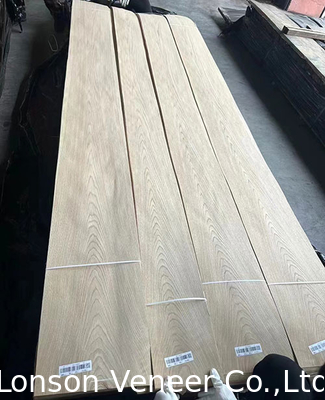 الطبيعية 0.4mm الأمريكية البيضاء البلوط الفنير 10mm العرض تطبيق على الخشب المقلد